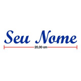 Adesivo Meu Nome Frase Minha Logo Personalizado Até 30 Cm