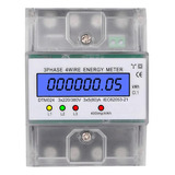 Medidor De Energía Eléctrica 3f 4h 220/380v 5-80a Kwh Lcd