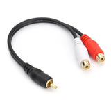 Cable De Subwoofer De Audio Rca Macho A 2 Hembra | 20cm