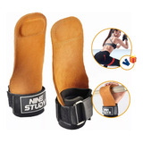 Straps Lifting Grip Piel Gym Muñequera Crossfit Pesas Fitnes