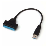 Cabo Adaptador Usb 3.0 Para Hd Ou Ssd 2,5  Sata 22 Pinos 