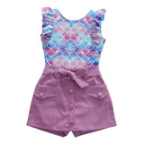 Conjunto Infantil Blogueirinha Mini Diva Body E Short-saia