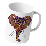 Taza Elefante Mandala Original Nueva Sublimacion Te Cafe