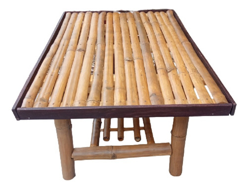 Mesa De Bambu Natural - Artesania Rustica