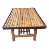 Mesa De Bambu Natural - Artesania Rustica