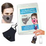 Paquete De 2 Fundas Para Máscara Facial Con Filtro De 2 Pm 2