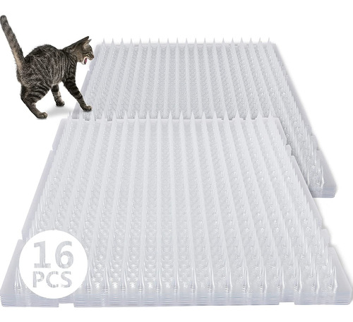 Pack De 16 Alfombras Repelentes De Gatos Al Aire Libre...