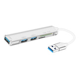 5 Puertos Usb 3.0 Adaptador Hub Sd Tf Lector De Tarjetas