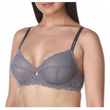 Calvin Klein Lace Underwire Bra Qf1741 Pewter Sand 34dd