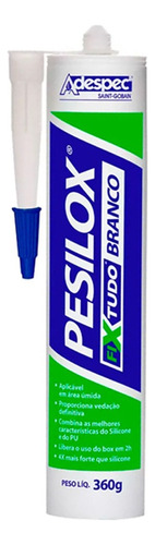 Cola Pu Branco Multiuso Pesilox Fixa Tudo Tubo 360glíquido Tekbond Silicone Adespec