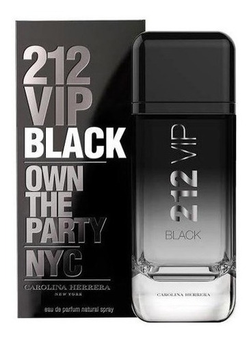 Perfume 212 Vip Black Eau De Parfum 200 Ml + Brinde