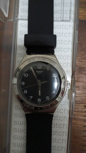 Reloj Swatch Charbon Ygs 137 - Perfecto Estado, En Caja