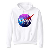 Sudadera Con Gorro Logo Nasa Galaxia Estrellas