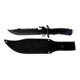 Cuchillo Monte Tipo Rambo Pavonado Camping Militar Tactico