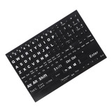 1 Hoja De Pegatinas Para Teclado, Universal, Letras En Inglé