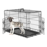 Sweetcrispy Jaula Para Perros Mediana Con Panel Divisor, Jau