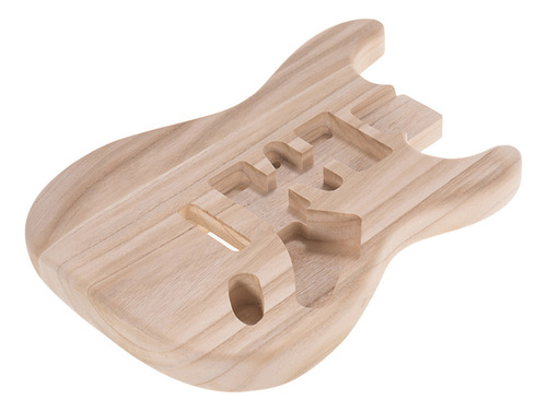 Corpo De Guitarra Artesanal Inacabado St01-tm Candlenut Wood