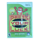 Press Your Luck Juego Original Nintendo Wii 