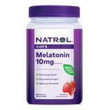 Natrol Sleep Melatonina 10 Mg | Tamaño Extra Grande | 180 Gomitas Sabor Fresa