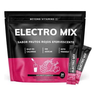 Electrolitos Sin Azúcar En Polvo - Sales Minerales | Hidratación Bajo En Calorías, Apto Dieta Keto | Rehidratación - 20 Sticks - Pre Entreno - Pre Workout - Hidratante Sabor Frutos Rojos Efervescente | MercadoLibre