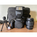 Câmera Canon Eos Rebel T7 + Lente 18-55mm
