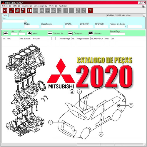 Catálogo Eletrônico De Peças Mitsubishi Internacional 2020