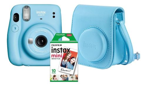 Kit Câmera Instantânea Instax Mini 11 Azul 