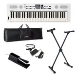 Teclado Roland 61 Teclas Go Keys 5 Branco Bluetooth + Kit