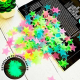 Set De 100 Estrellas Luminosas Fluorescentes 