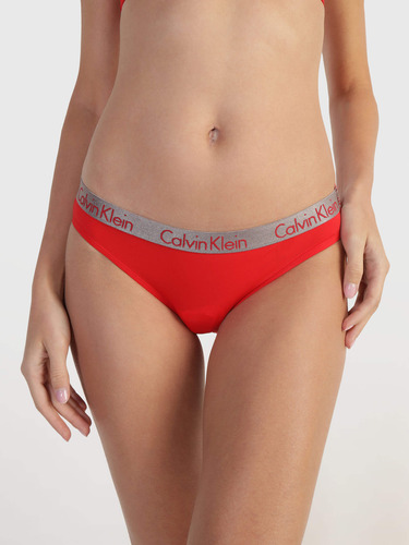 Bikini Con Logo Calvin Klein De Mujer Rojo