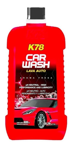 K78 Car Wash Shampoo Lava Autos Ph Neutro