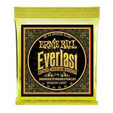 Ernie Ball 2556 Encordadura Guitarra Everlast Coated 12-54