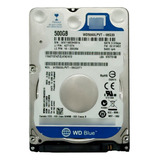 Hd Wd Blue 500gb Sata 2,5  Wd5000lpvt-08g33t1 5400 Rpm Sata 3gbps 8m Slim Notebook 100% Saudável Nota Fiscal