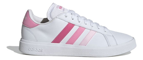 Tenis Mujer adidas Grand Court - Blanco-rosa