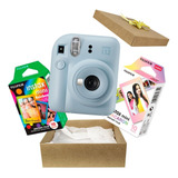 Camera Instax Mini Filme Macaron E Rainbow Kit Presente Fuji