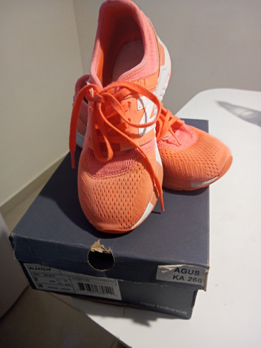 Zapatillas New Balance Niña Color Naranjas Kl247c7p