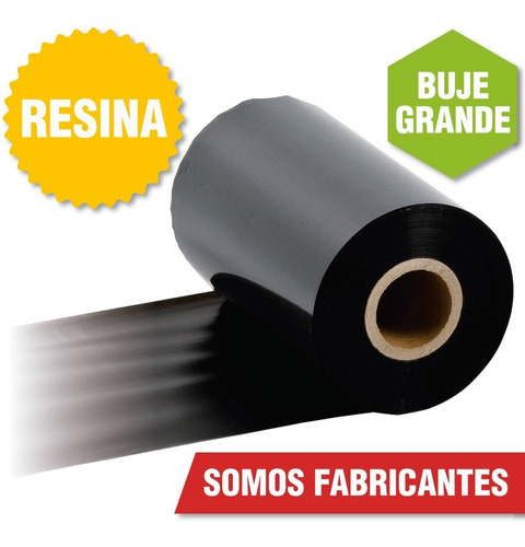 Ribbon Resina 104 Mm X 153 M Zebra Datamax Honeywell Tsc