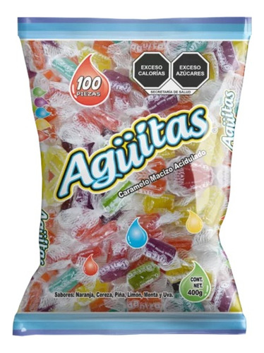 Caramelo Acidulado Agüitas Gomez 100 Piezas