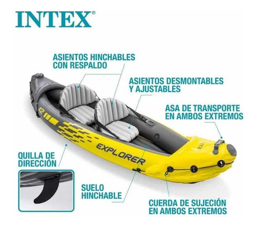 Kayak Doble Inflable Intex K2