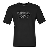 T-shirt Caballero Reebok Cl F Vector Tee Gu3886 Textil Negro