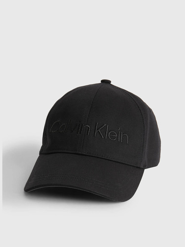 Gorra De Algodón Orgánico Negro Calvin Klein