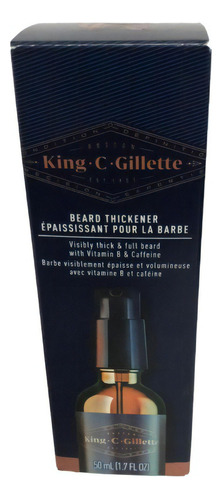 King C. Gillette Beard Thickener Espessante De Barba 50 Ml Fragrância Sem Fragrância