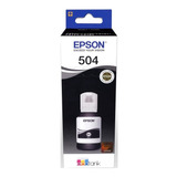 Tanque De Tinta Epson T504 Negro 127ml 6000 Páginas