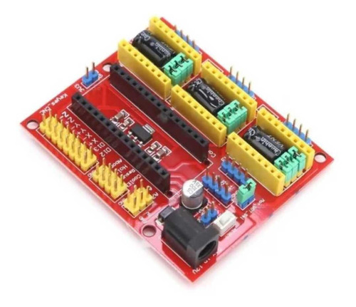 Placa Cnc Shield V4 Nano Compatível Com Arduino Laser Router