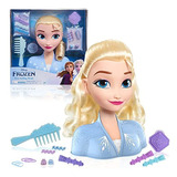 Cabeza De Peinado De Elsa Frozen 2 De Disney, 14 Piezas, Inc