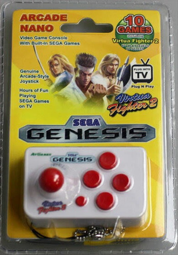 Arcade Nano Sega Genesis/mega Drive Atgames 10 Jogos  ( 5 Jogos Sega + 5 Jogos Bônus) Lacrado!