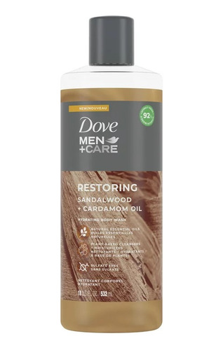 Body Wash Dove Men + Care Restoring 532ml Americano