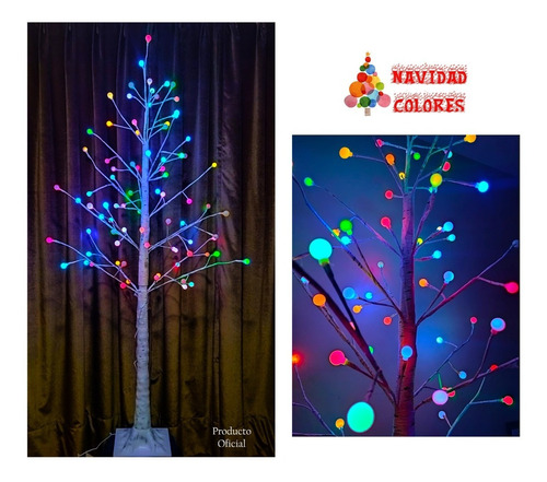 Pino Árbol De Navidad Decorativo Luces Led Multicolor 