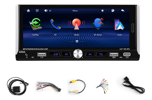 Radio De Coche Android 13 De 6,9 Pulgadas, Reproductor Multi