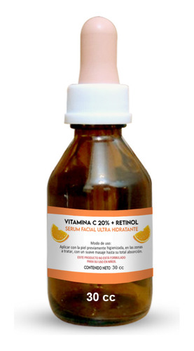 Serum Vitamina C Concentrada 20% + Retinol Antiage 20ml 